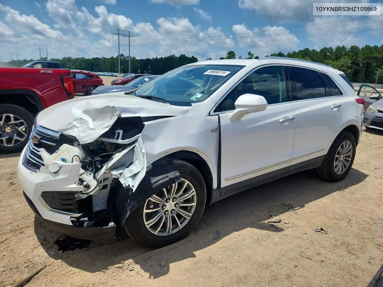 2017 Cadillac Xt5 Luxury VIN: 1GYKNBRS3HZ109869 Lot: 59890316