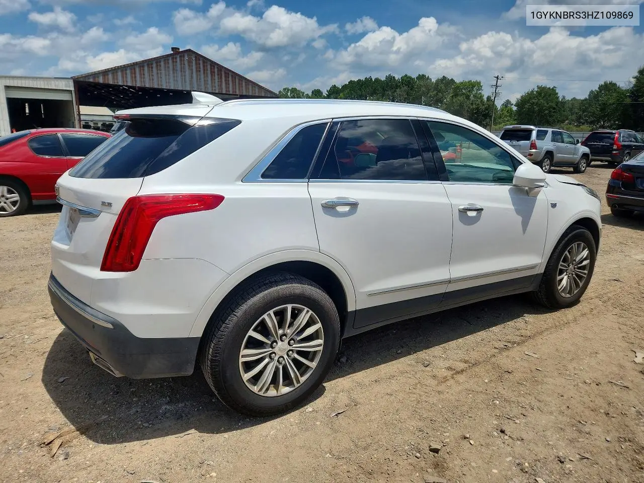 2017 Cadillac Xt5 Luxury VIN: 1GYKNBRS3HZ109869 Lot: 59890316