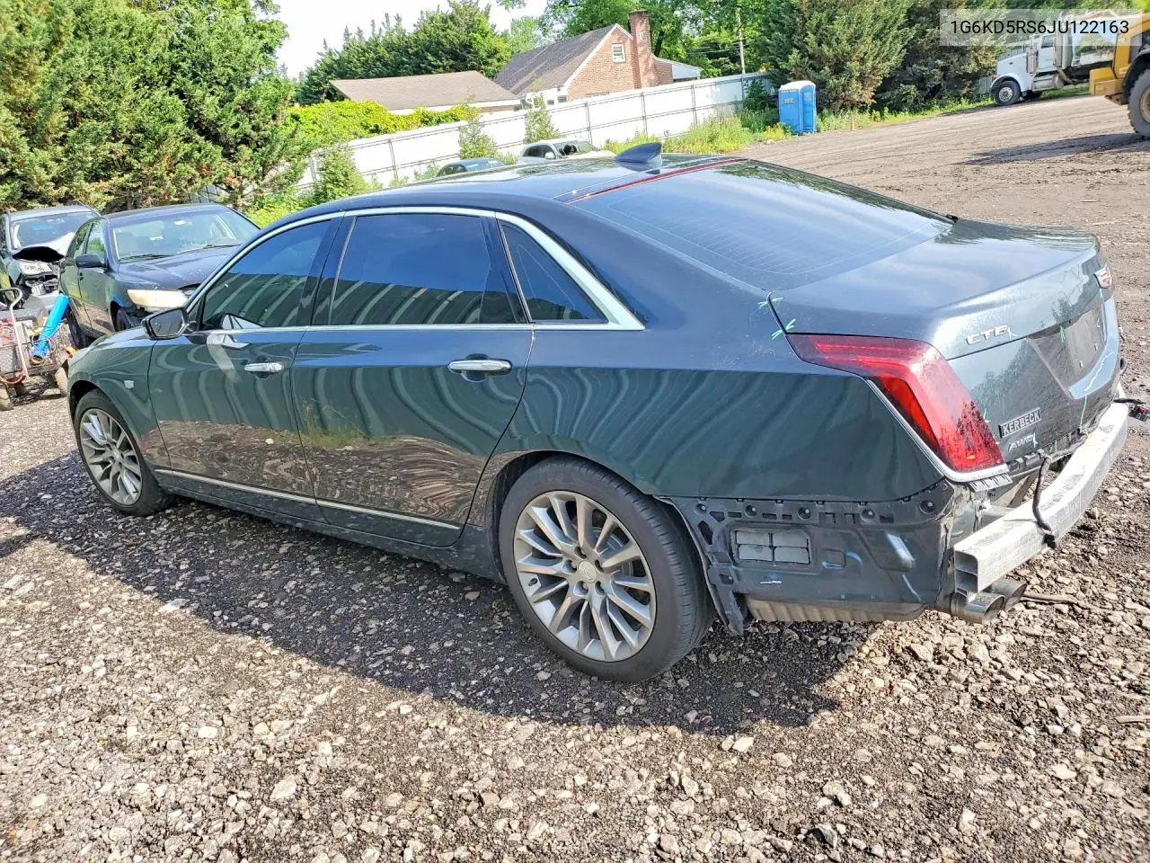 2018 Cadillac Ct6 Luxury VIN: 1G6KD5RS6JU122163 Lot: 56329366