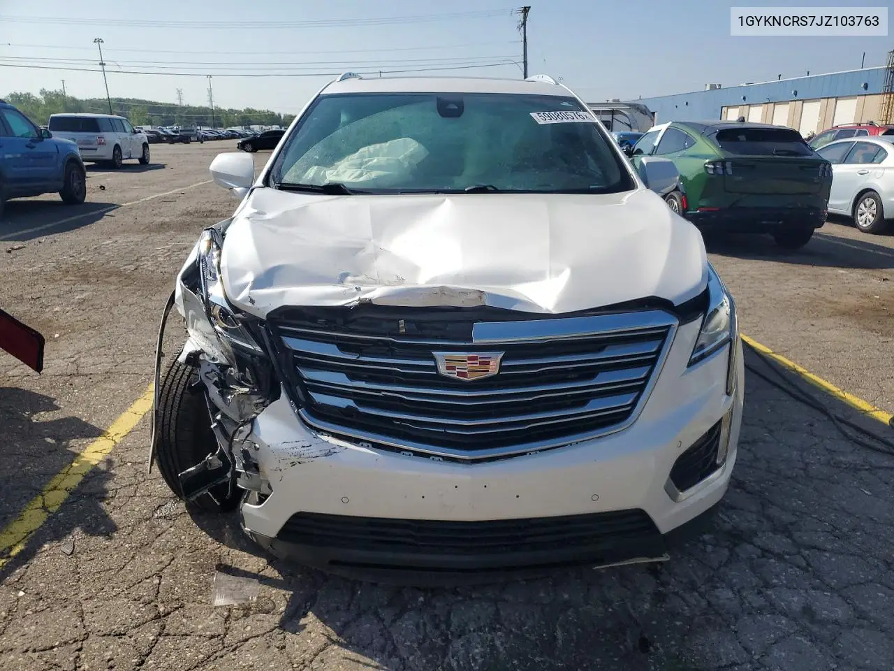 2018 Cadillac Xt5 Luxury VIN: 1GYKNCRS7JZ103763 Lot: 59080576