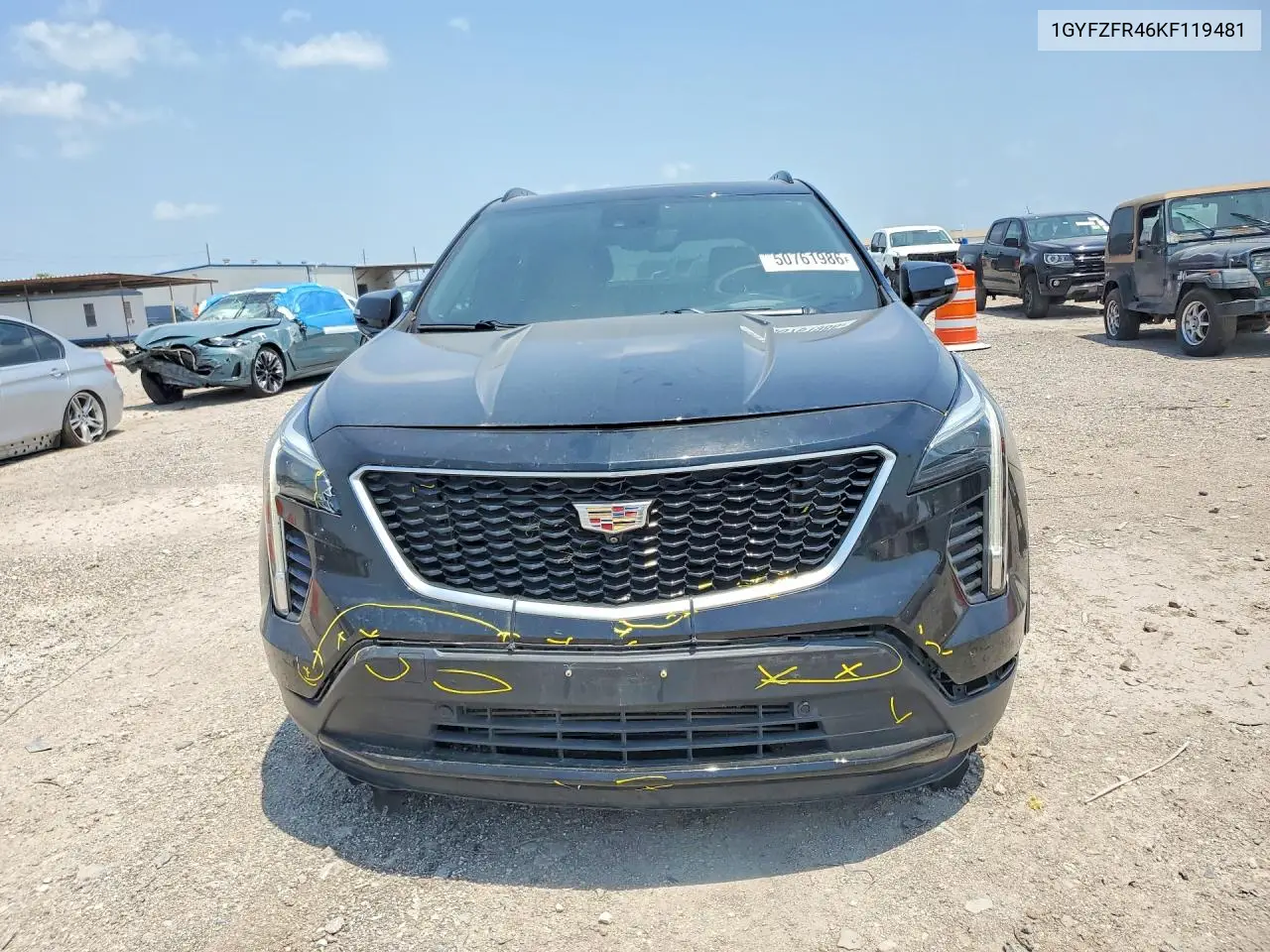 2019 Cadillac Xt4 Sport VIN: 1GYFZFR46KF119481 Lot: 50761986