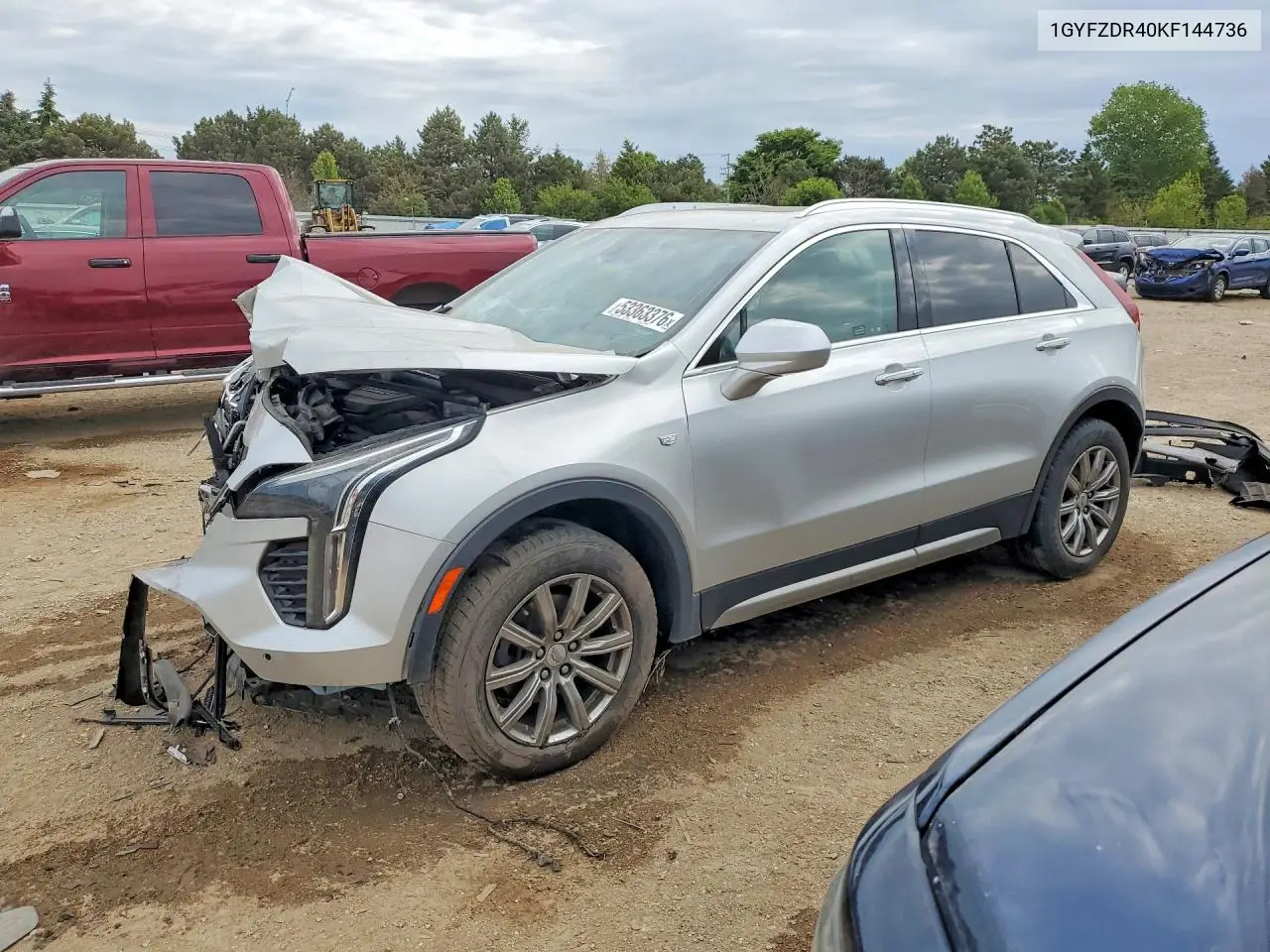 2019 Cadillac Xt4 Premium Luxury VIN: 1GYFZDR40KF144736 Lot: 53363376
