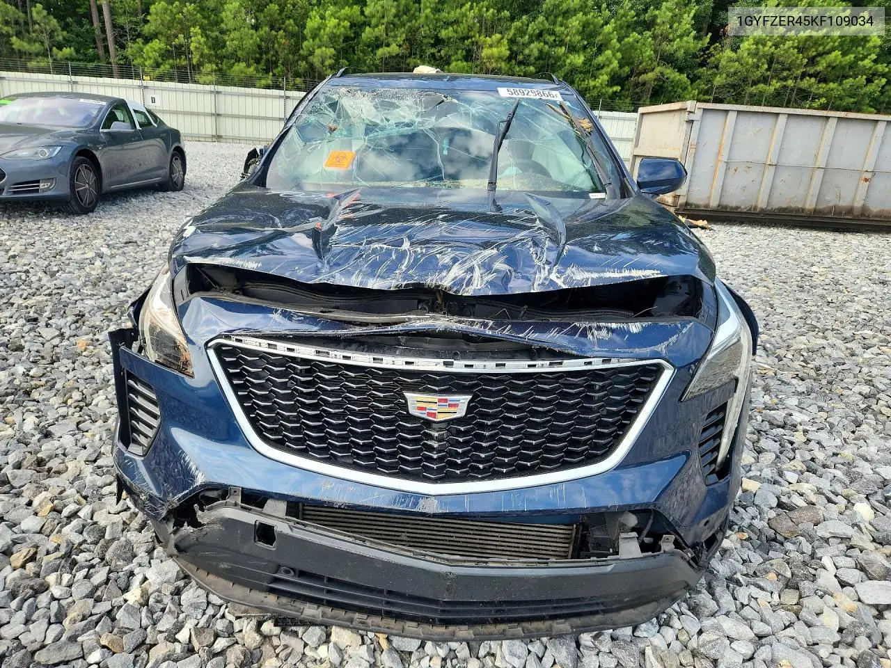 2019 Cadillac Xt4 VIN: 1GYFZER45KF109034 Lot: 58929866