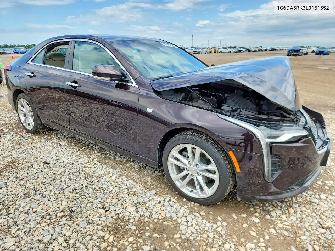 2020 Cadillac Ct4 Luxury VIN: 1G6DA5RK3L0151552 Lot: 52752286