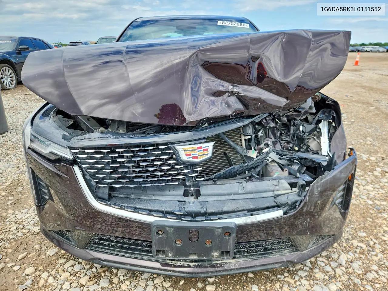 2020 Cadillac Ct4 Luxury VIN: 1G6DA5RK3L0151552 Lot: 52752286
