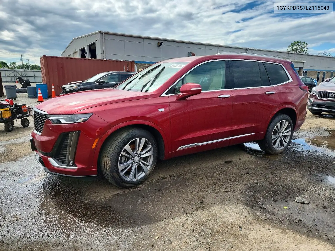 2020 Cadillac Xt6 Premium Luxury VIN: 1GYKPDRS7LZ115043 Lot: 55052226