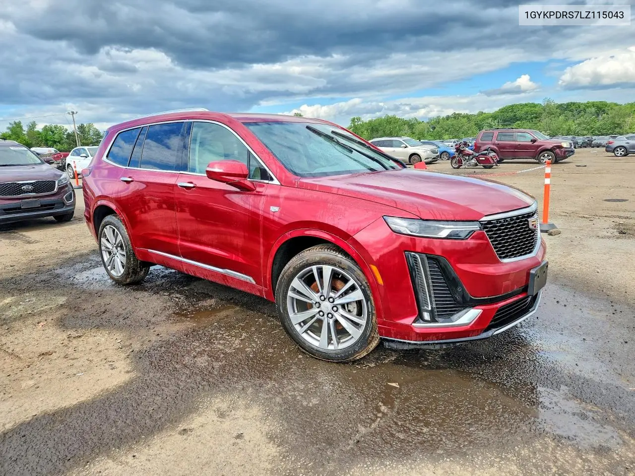 2020 Cadillac Xt6 Premium Luxury VIN: 1GYKPDRS7LZ115043 Lot: 55052226