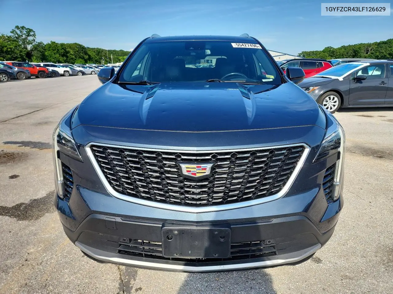 2020 Cadillac Xt4 Premium Luxury VIN: 1GYFZCR43LF126629 Lot: 55427496