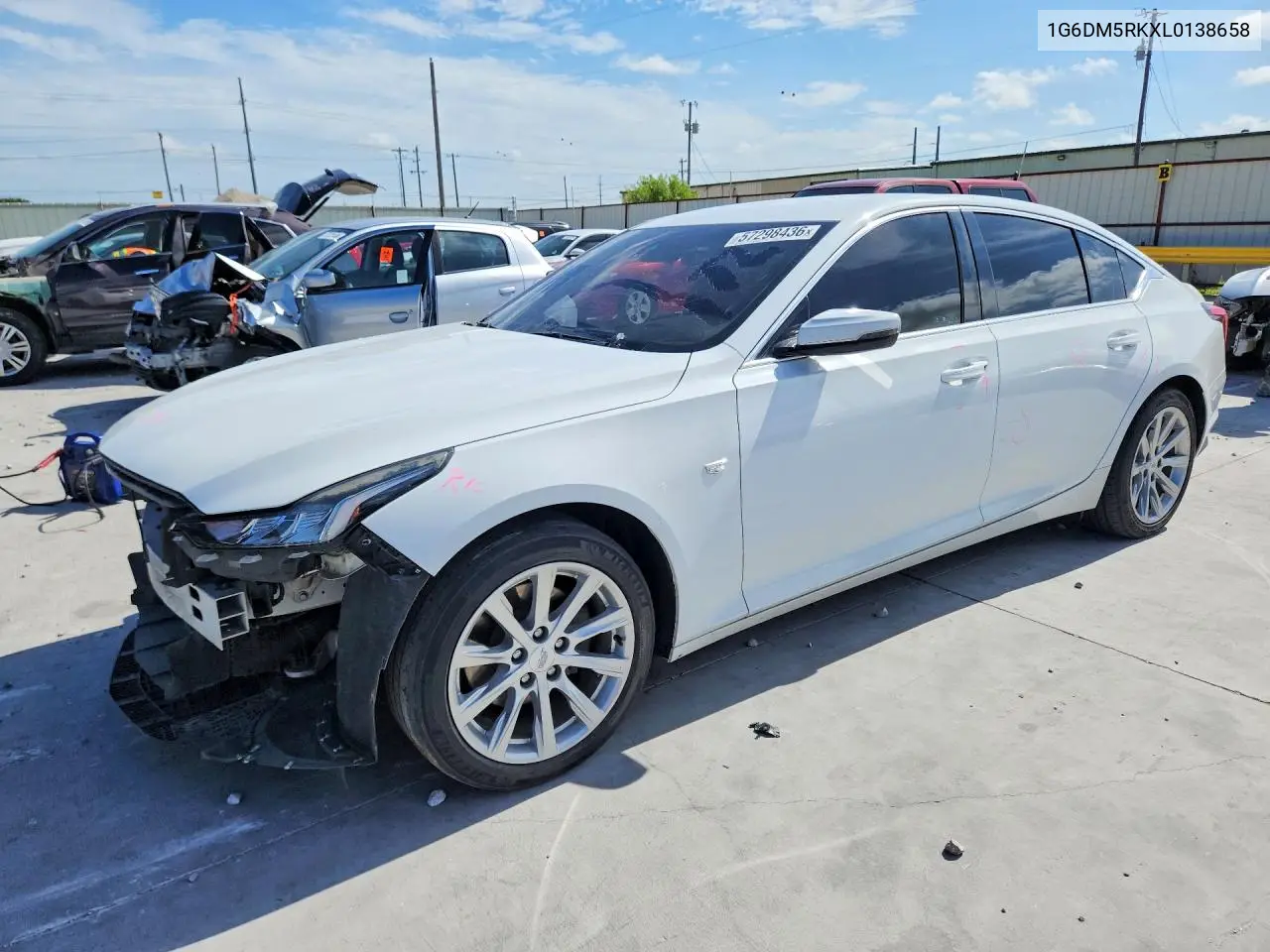 2020 Cadillac Ct5 Luxury VIN: 1G6DM5RKXL0138658 Lot: 57298436