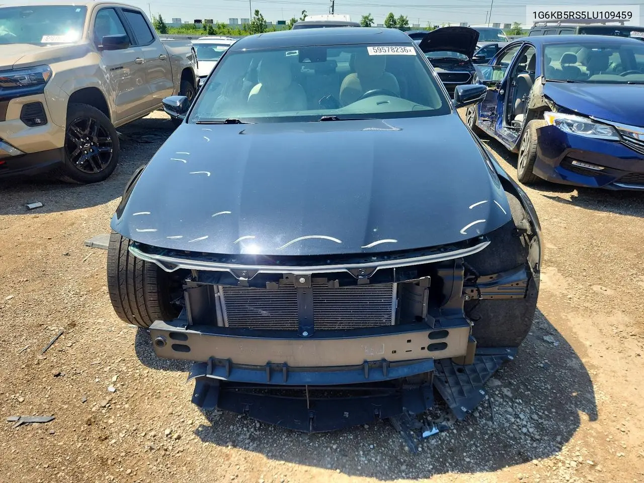 2020 Cadillac Ct6 Luxury VIN: 1G6KB5RS5LU109459 Lot: 59578236
