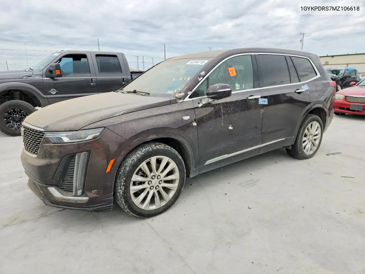 2021 Cadillac Xt6 Premium Luxury VIN: 1GYKPDRS7MZ106618 Lot: 52246716
