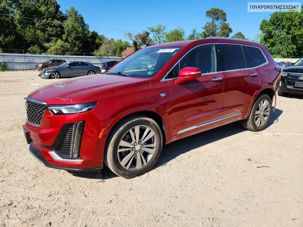 2021 Cadillac Xt6 Premium Luxury VIN: 1GYKPDRS7MZ232347 Lot: 52801786