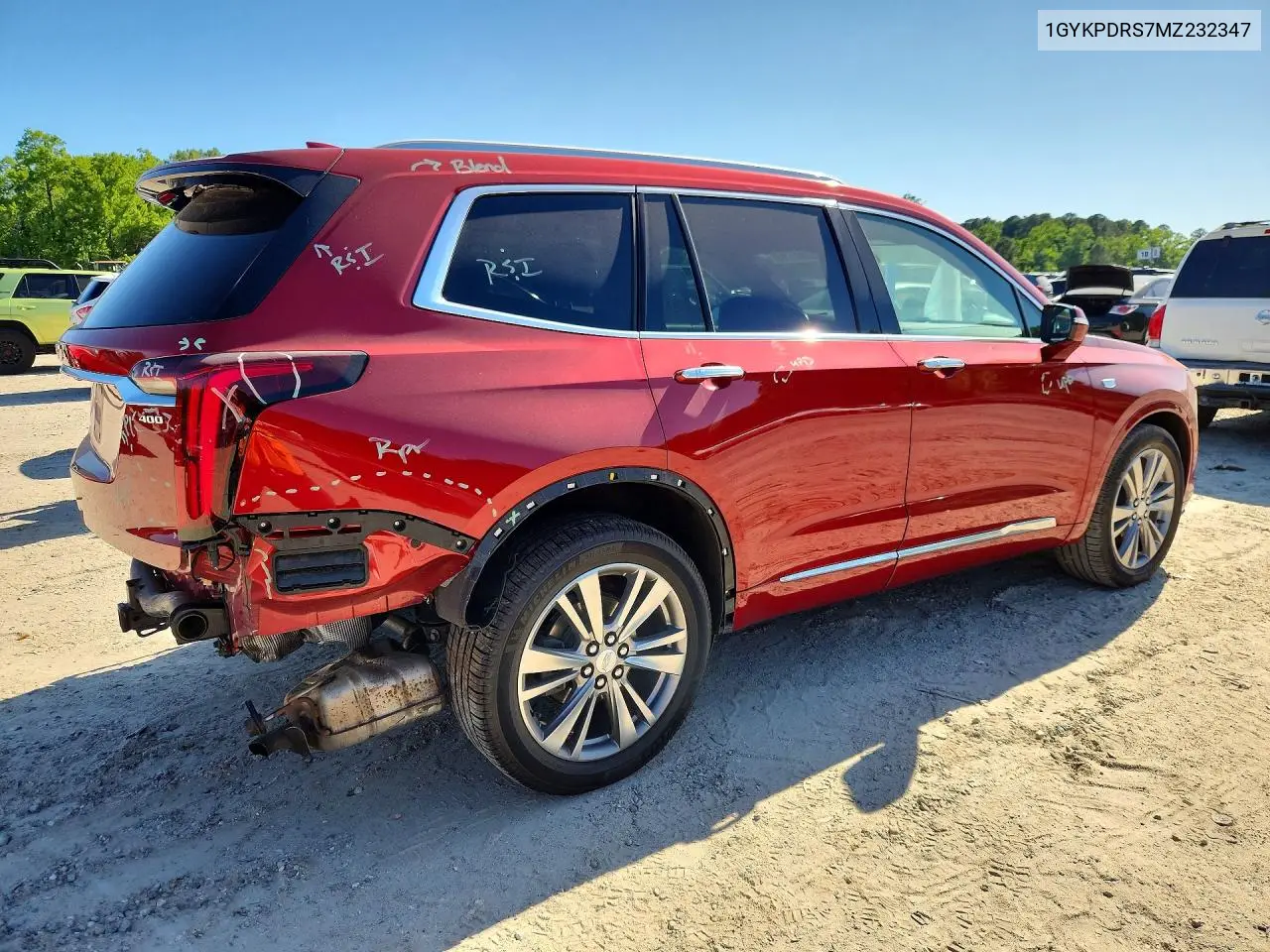 2021 Cadillac Xt6 Premium Luxury VIN: 1GYKPDRS7MZ232347 Lot: 52801786