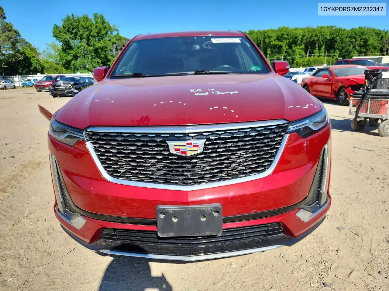 2021 Cadillac Xt6 Premium Luxury VIN: 1GYKPDRS7MZ232347 Lot: 52801786