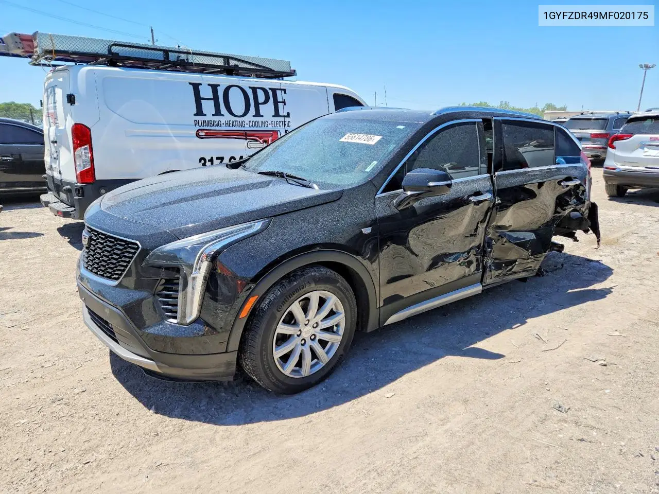 2021 Cadillac Xt4 Premium Luxury VIN: 1GYFZDR49MF020175 Lot: 55614786