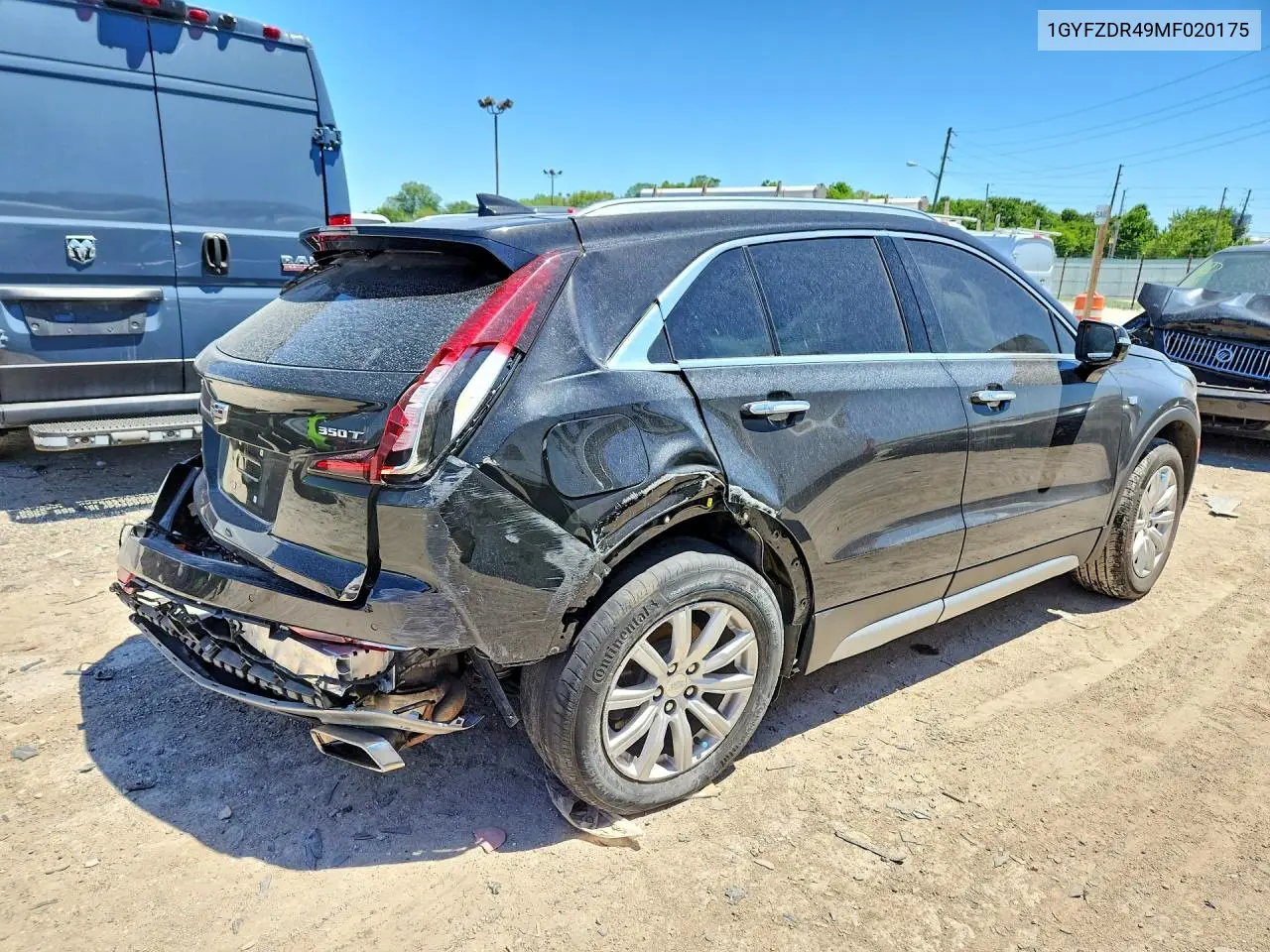 2021 Cadillac Xt4 Premium Luxury VIN: 1GYFZDR49MF020175 Lot: 55614786