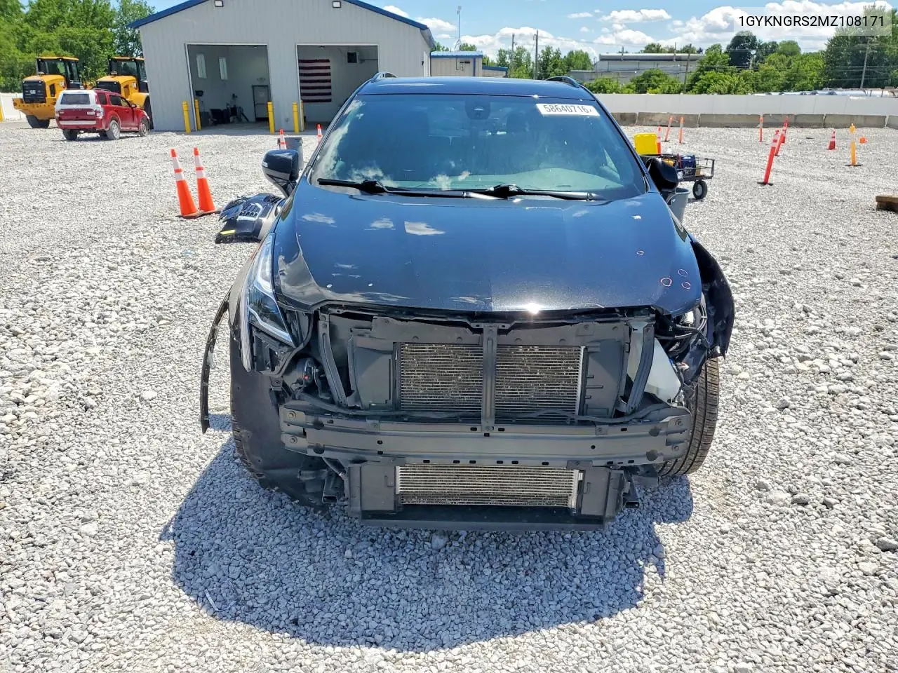 2021 Cadillac Xt5 Sport VIN: 1GYKNGRS2MZ108171 Lot: 58640716