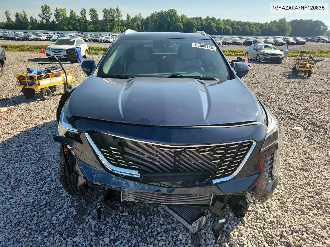 2022 Cadillac Xt4 Luxury VIN: 1GYAZAR47NF120835 Lot: 55980746