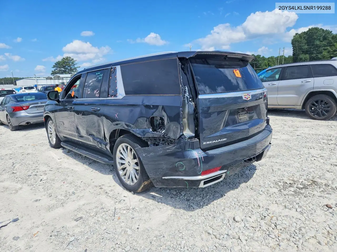 2022 Cadillac Escalade Esv Sport VIN: 1GYS4LKL5NR199288 Lot: 56244536