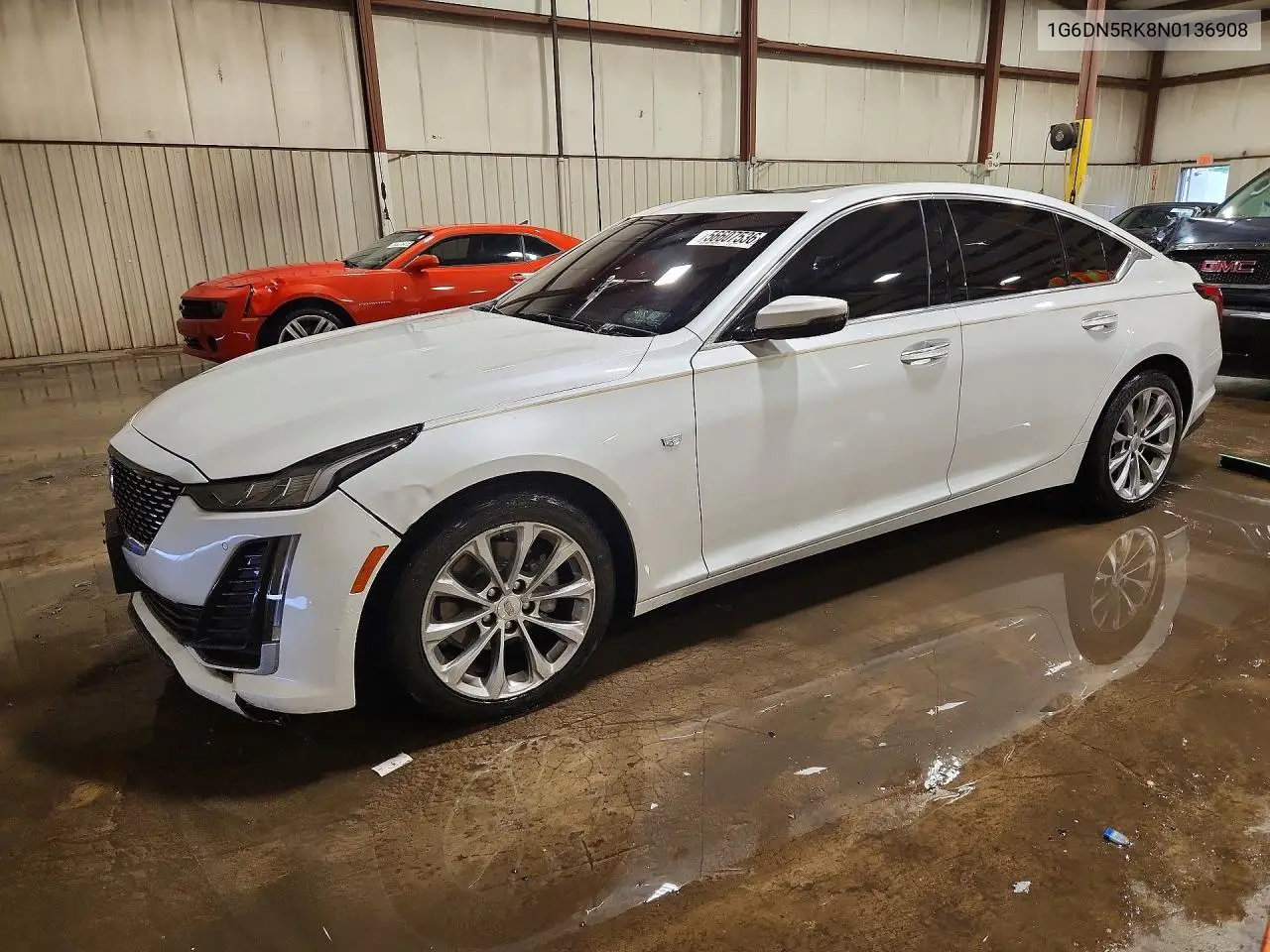 2022 Cadillac Ct5 Premium Luxury VIN: 1G6DN5RK8N0136908 Lot: 56607536
