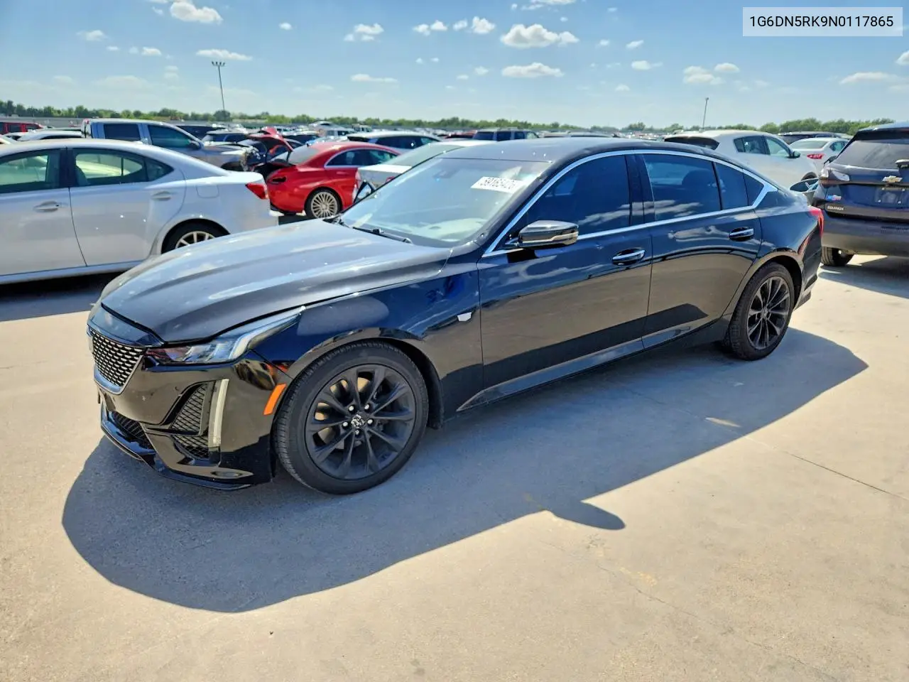 2022 Cadillac Ct5 Premium Luxury VIN: 1G6DN5RK9N0117865 Lot: 59165426