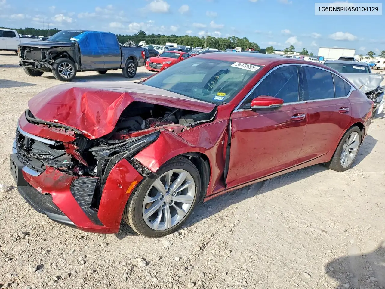 2025 Cadillac Ct5 Premium Luxury VIN: 1G6DN5RK6S0104129 Lot: 56478926