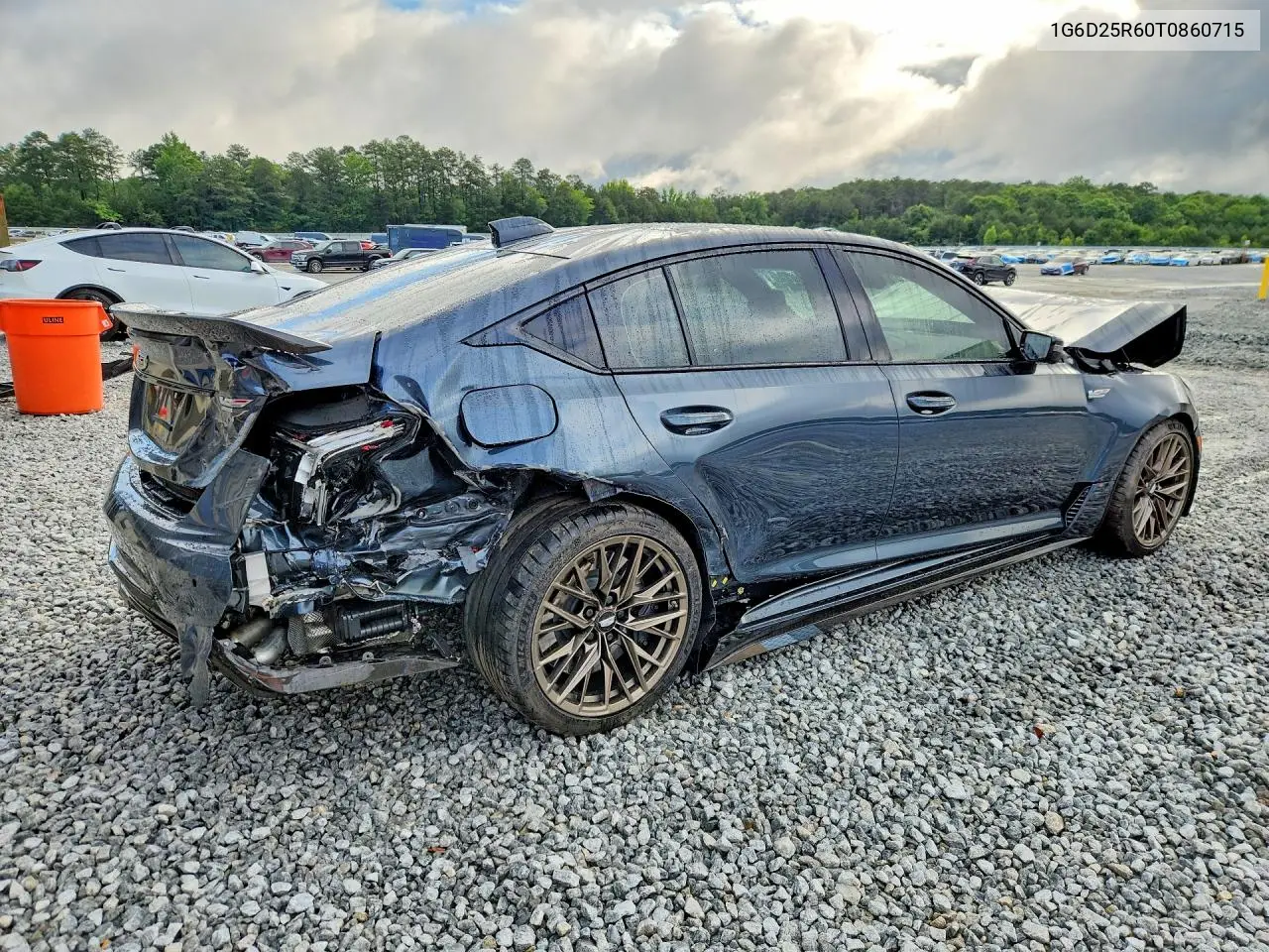 2026 Cadillac Ct5-V Blackwing VIN: 1G6D25R60T0860715 Lot: 57812576