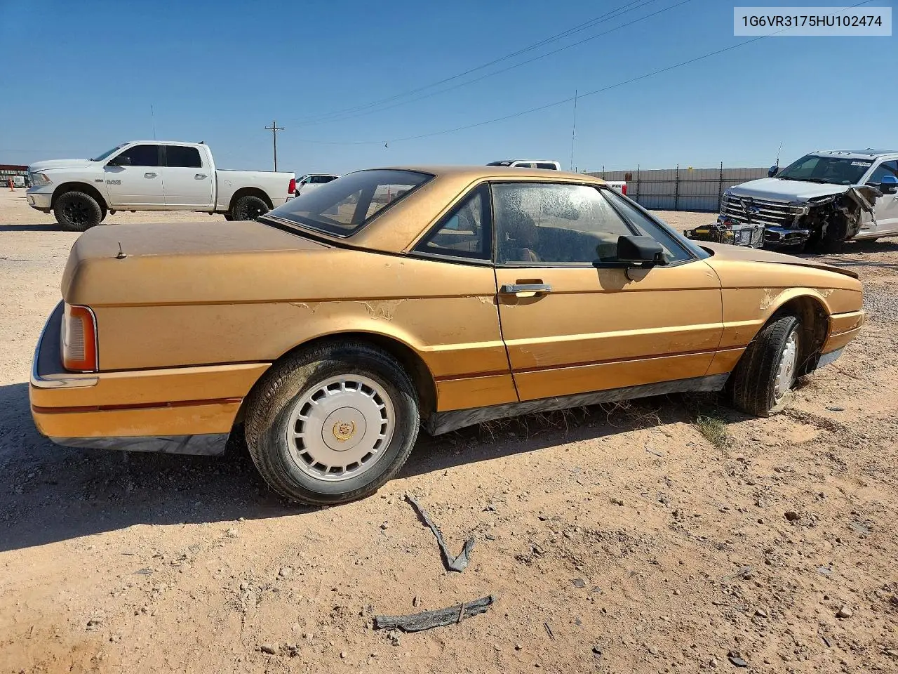1986 Cadi Allante VIN: 1G6VR3175HU102474 Lot: 57627546