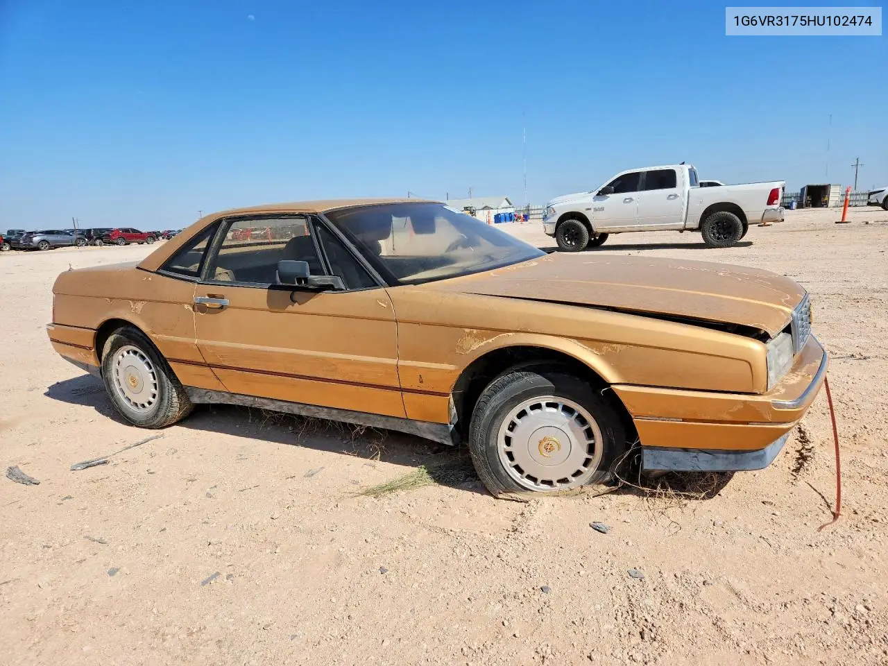 1986 Cadi Allante VIN: 1G6VR3175HU102474 Lot: 57627546