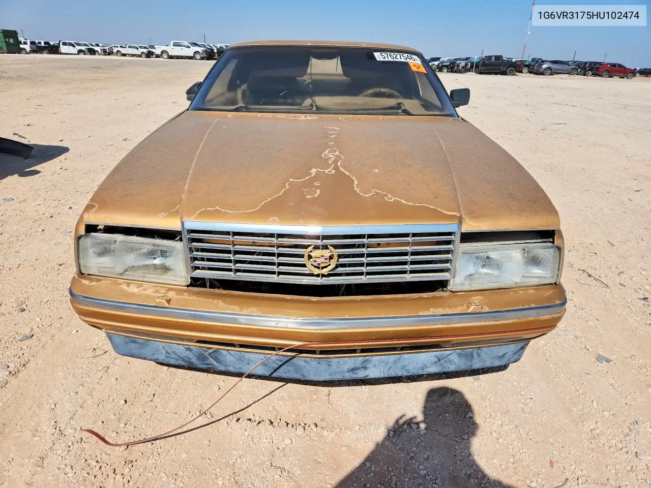 1986 Cadi Allante VIN: 1G6VR3175HU102474 Lot: 57627546