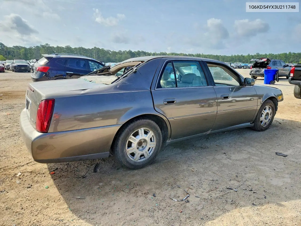 2003 Cadillac Ats Luxury Rwd VIN: 1G6KD54YX3U211748 Lot: 61166756