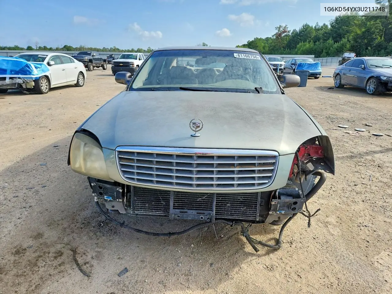 2003 Cadillac Ats Luxury Rwd VIN: 1G6KD54YX3U211748 Lot: 61166756