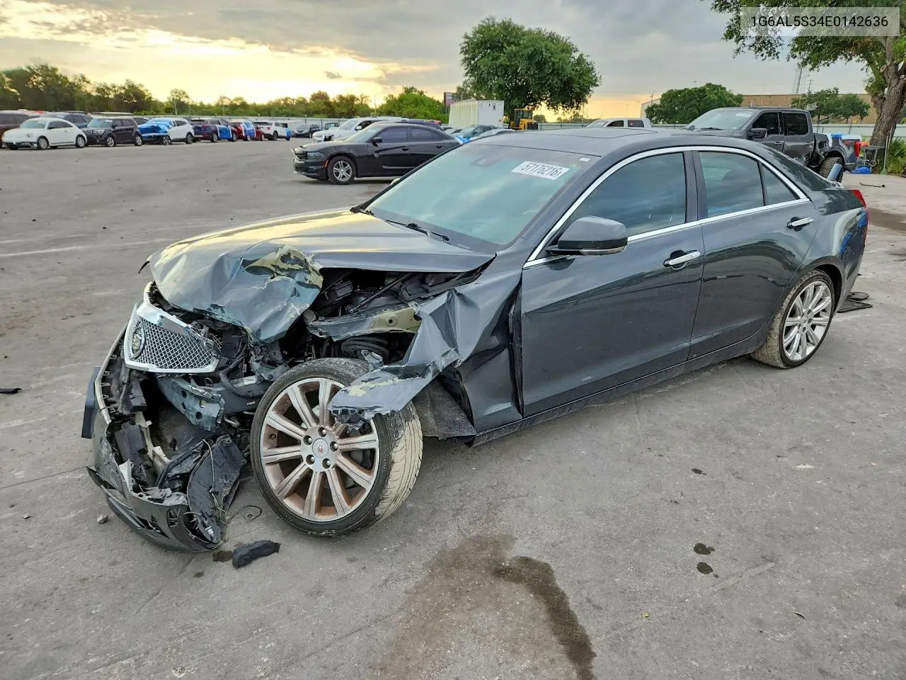 2014 Cadillac Ats Premium VIN: 1G6AL5S34E0142636 Lot: 57176216