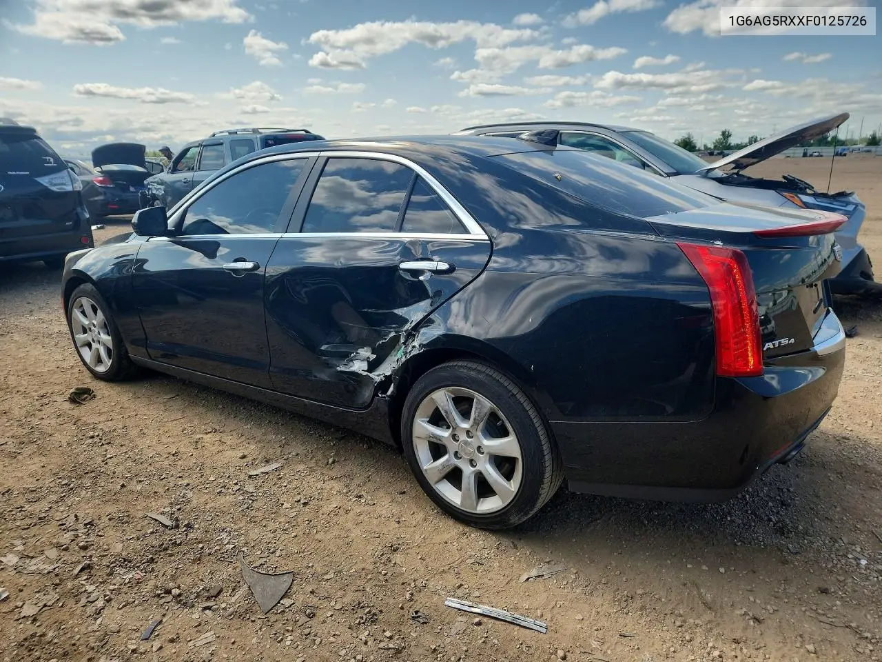 2015 Cadillac Ats VIN: 1G6AG5RXXF0125726 Lot: 61635326