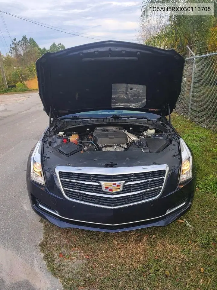 2016 Cadillac Ats Luxury VIN: 1G6AH5RXXG0113705 Lot: 58518206