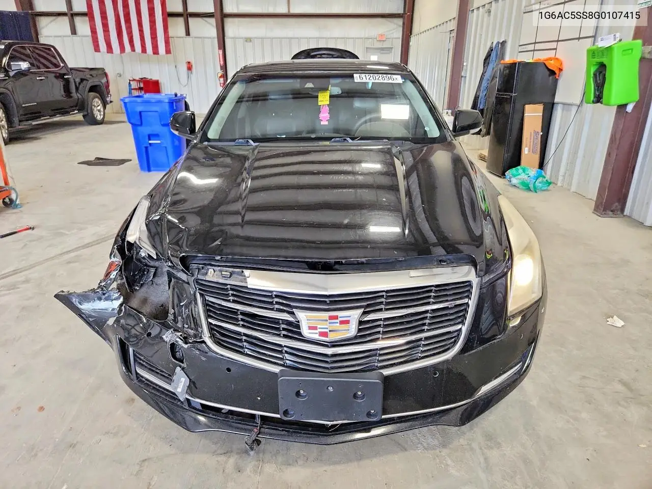 2016 Cadillac Ats Performance VIN: 1G6AC5SS8G0107415 Lot: 61202896