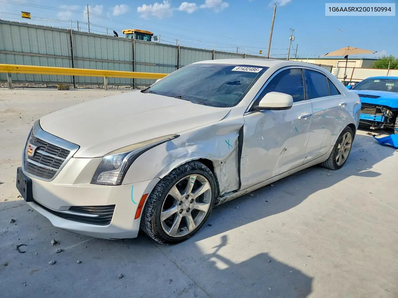 2016 Cadillac Ats VIN: 1G6AA5RX2G0150994 Lot: 61432486