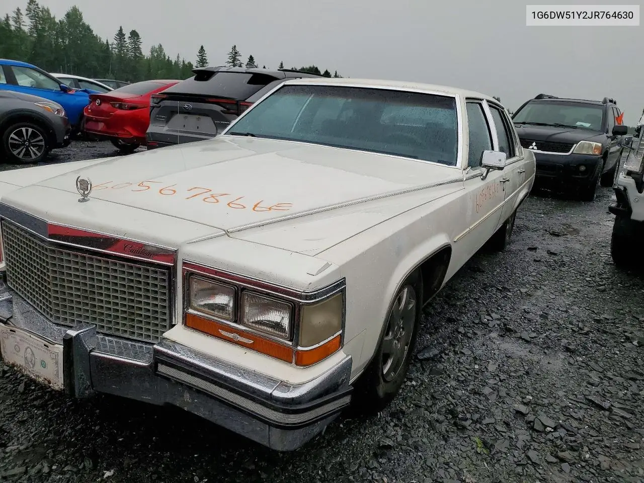 1988 Cadillac Brougham VIN: 1G6DW51Y2JR764630 Lot: 60567866