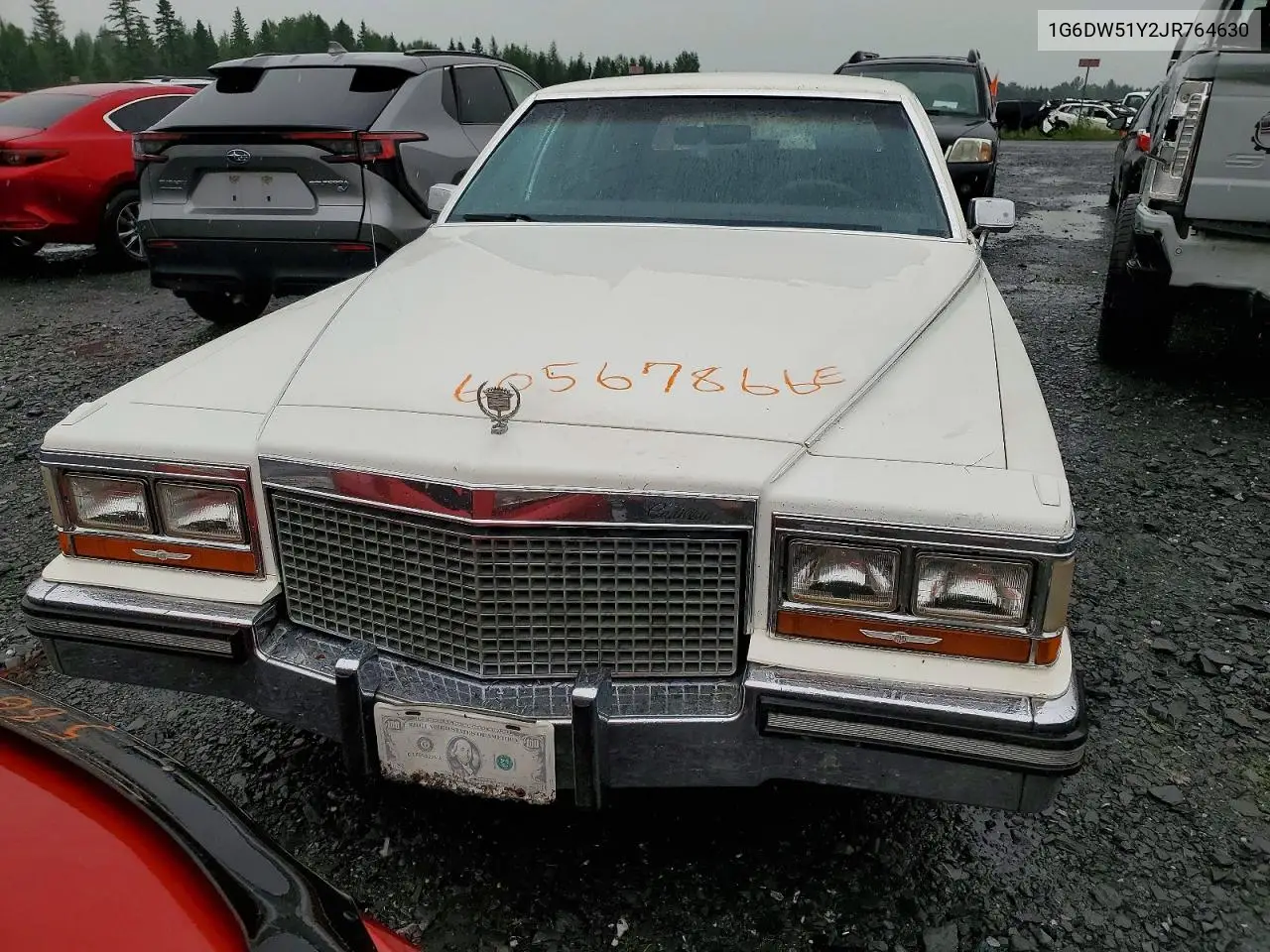 1988 Cadillac Brougham VIN: 1G6DW51Y2JR764630 Lot: 60567866