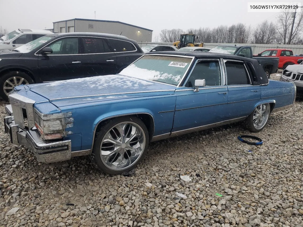 1989 Cadillac Brougham VIN: 1G6DW6986F9705677 Lot: 86897484