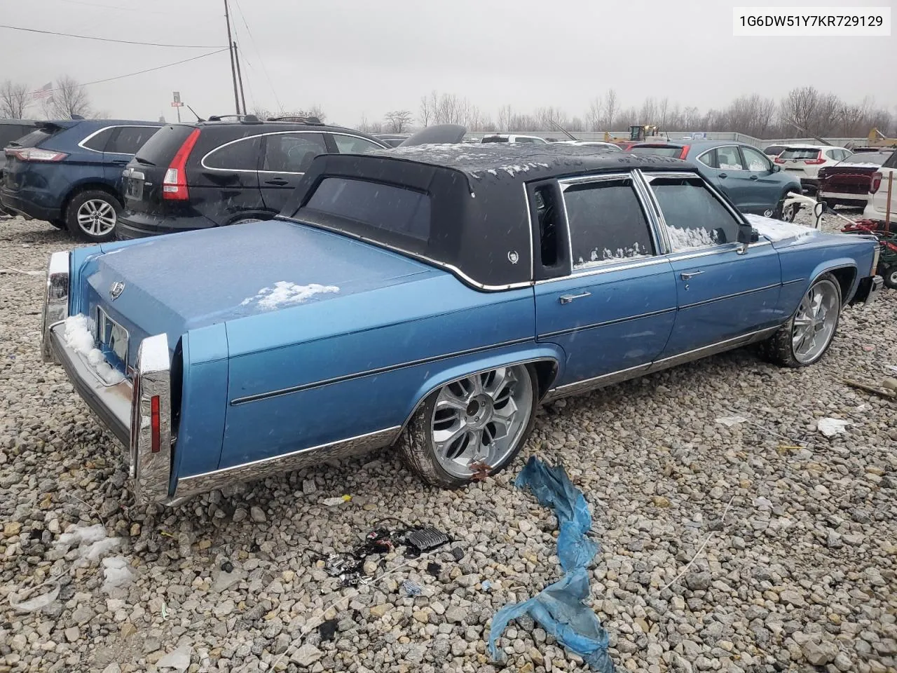 1989 Cadillac Brougham VIN: 1G6DW6986F9705677 Lot: 86897484