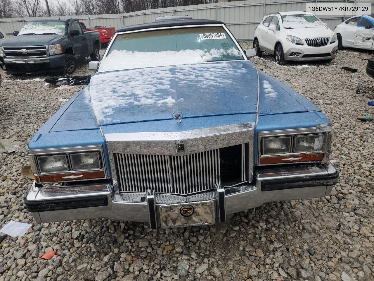 1989 Cadillac Brougham VIN: 1G6DW6986F9705677 Lot: 86897484