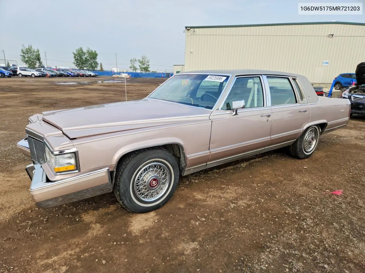 1991 Cadillac Brougham VIN: 1G6DW5175MR721203 Lot: 59226996
