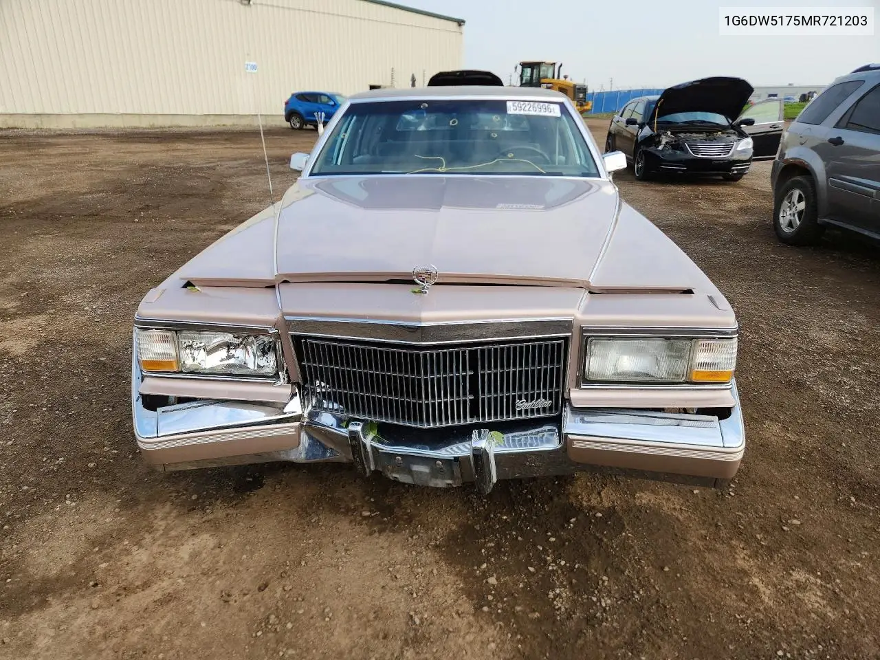 1991 Cadillac Brougham VIN: 1G6DW5175MR721203 Lot: 59226996