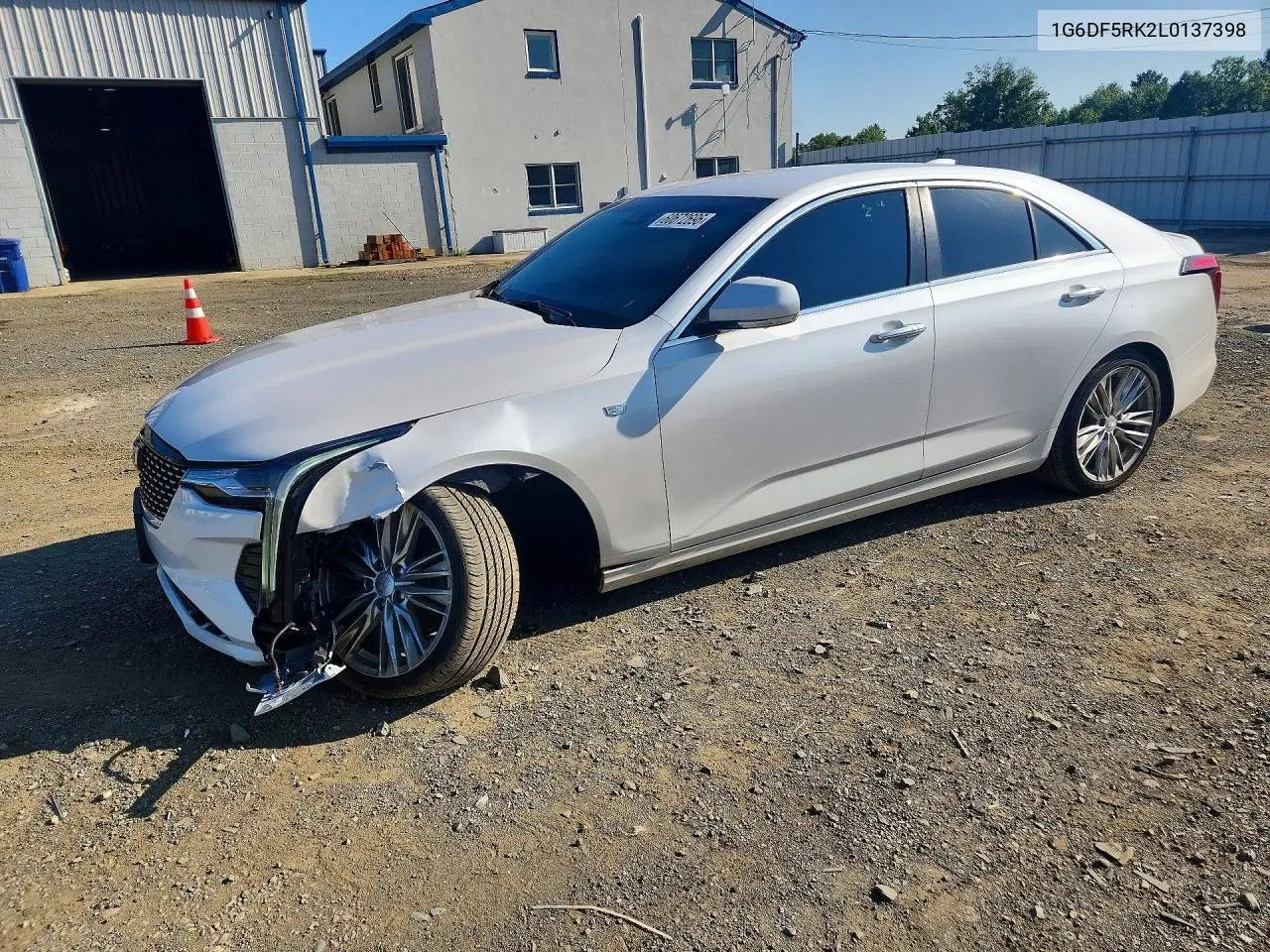 2020 Cadillac Ct4 Premium Luxury VIN: 1G6DF5RK2L0137398 Lot: 60672696