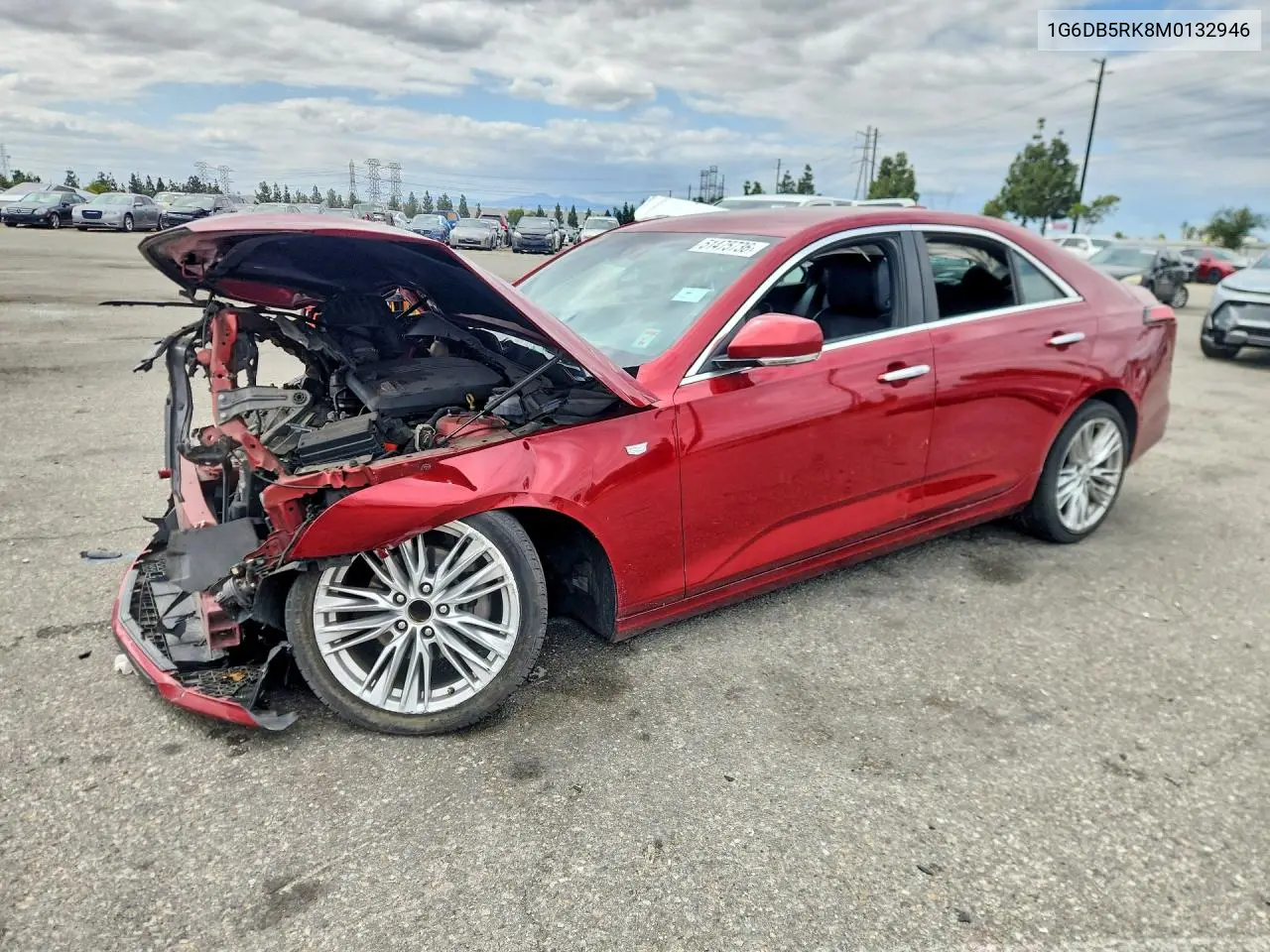 2021 Cadillac Ct4 Premium Luxury VIN: 1G6DB5RK8M0132946 Lot: 51475736