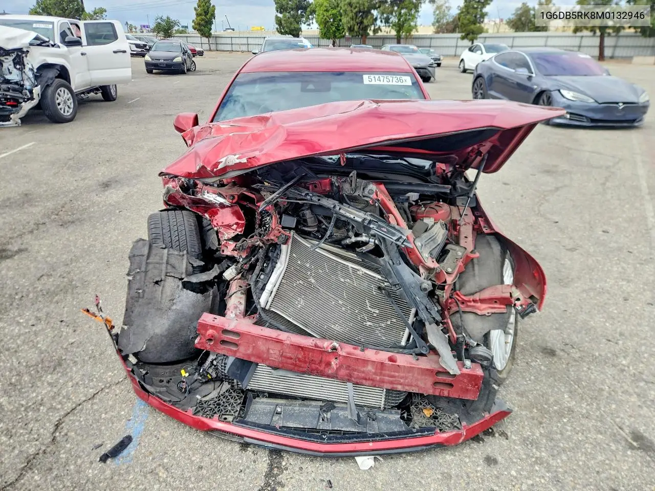2021 Cadillac Ct4 Premium Luxury VIN: 1G6DB5RK8M0132946 Lot: 51475736