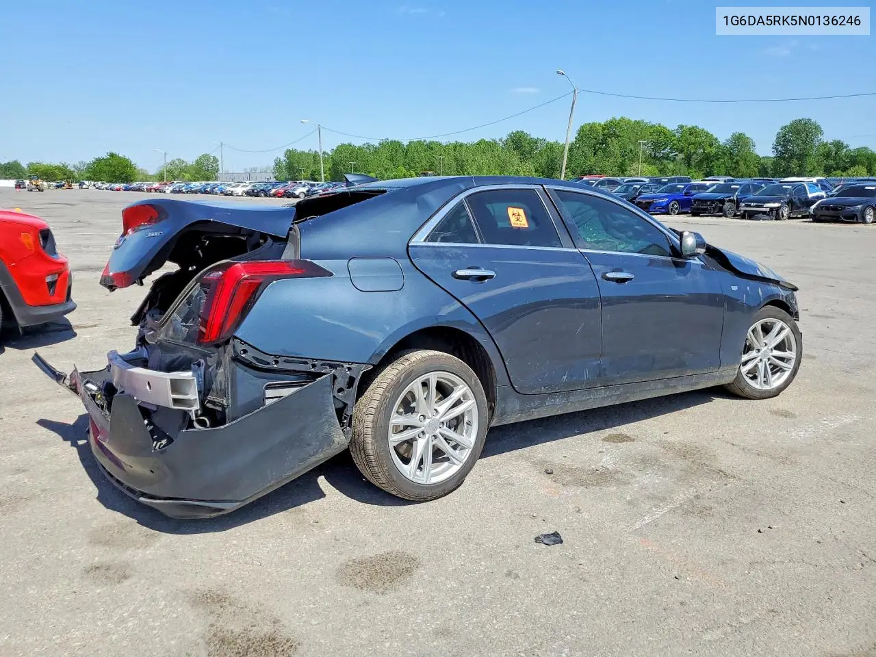 2022 Cadillac Ct4 VIN: 1G6DA5RK5N0136246 Lot: 50583876