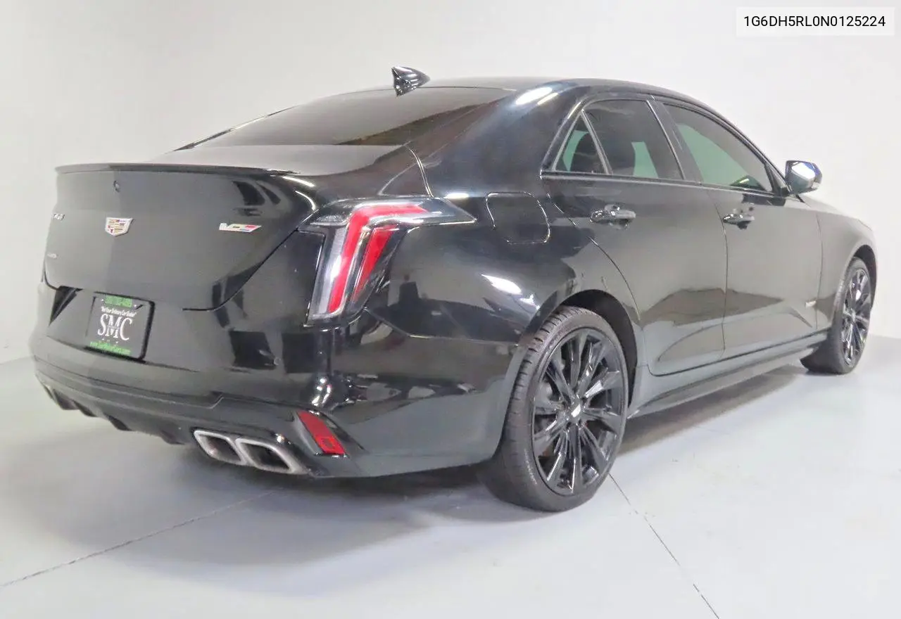 2022 Cadillac Ct4-V VIN: 1G6DH5RL0N0125224 Lot: 56492556