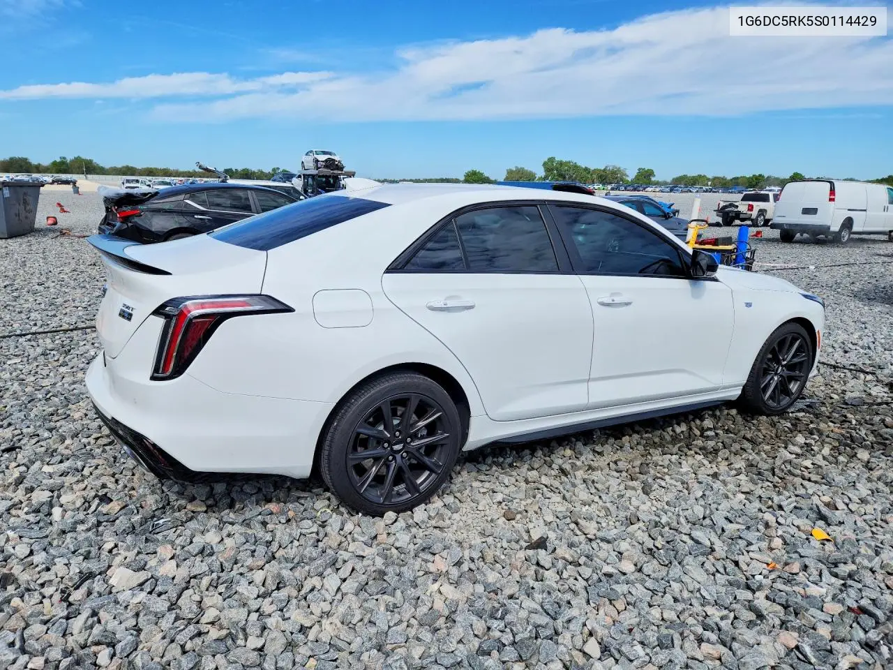 2025 Cadillac Ct4 Sport VIN: 1G6DC5RK5S0114429 Lot: 46749486